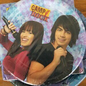 Camp Rock Paper Party Pack Disney Hallmark 2008 Plates Napkin NEW Joe Jonas Demi